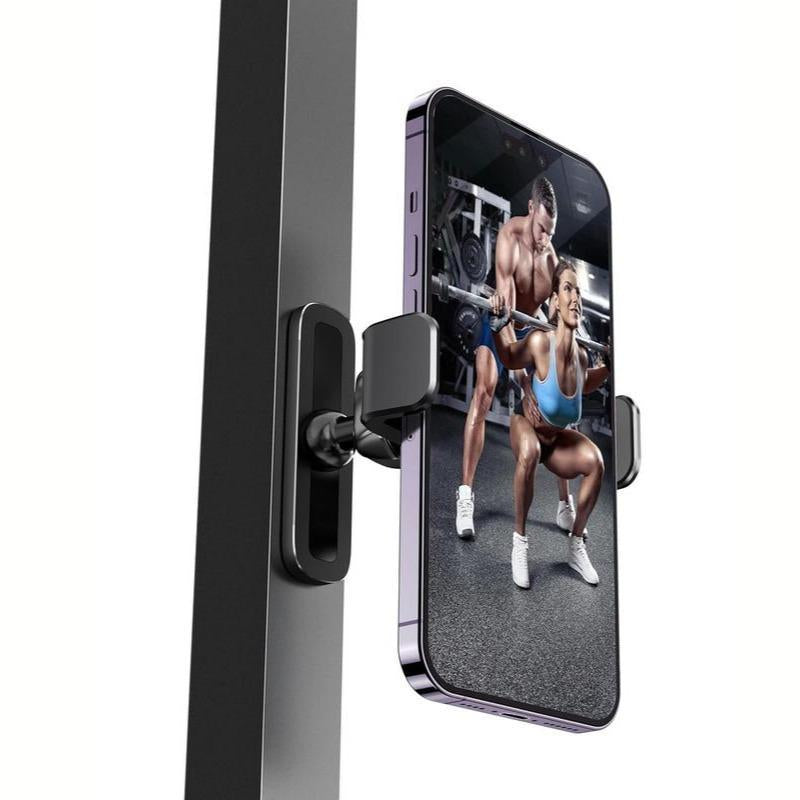 Portable Magnetic Phone Holder, 360 Degree Adjustable, Fitness Equipment Accessories for Home, Gym, Kitchen and more